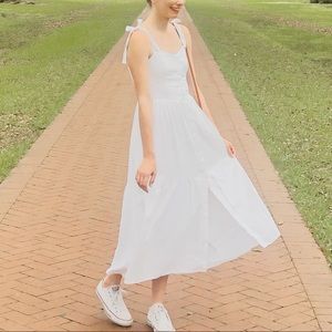 URBAN OUTFITTERS Positano Tie-Shoulder Midi Dress